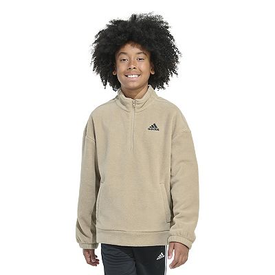 Boys 8-20 adidas Mock Neck Quarter-Zip Pullover Sweater