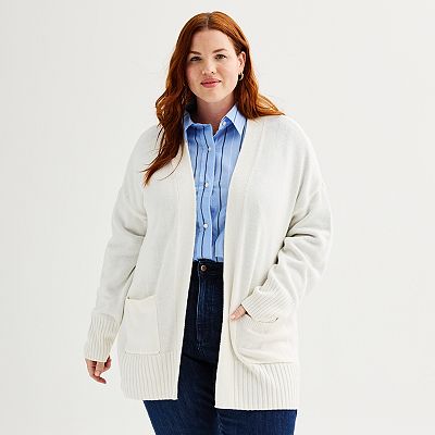 Kohls cardigans plus size best sale