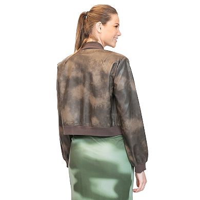 Juniors' madden girl Pleather Bomber Jacket