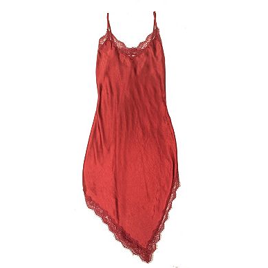 Juniors' madden girl Asymmetrical Hem Slip Dress