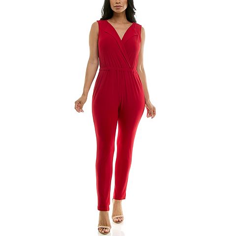 Женские комбинезоны Nina Leonard Women's Nina Leonard Collared Jumpsuit