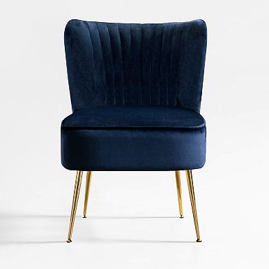 Westintrends 3-piece Mid-century Modern Tufted Velvet Loveseat And 22" Accent Chairs Set