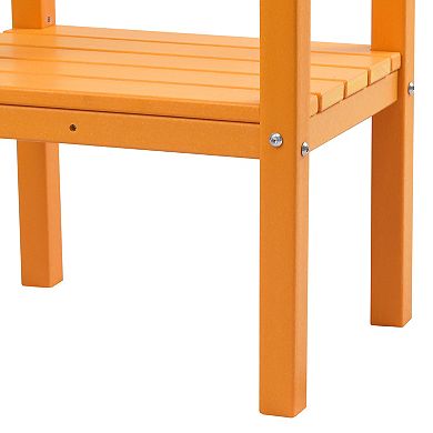 Westintrends Outdoor/patio Hdpe 2-tier Adirondack Side Table
