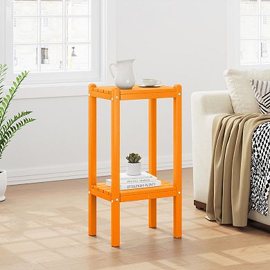 Westintrends Outdoor/patio Hdpe 2-tier Adirondack Side Table