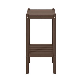Westintrends Outdoor/patio Hdpe 2 tier Adirondack Side Table