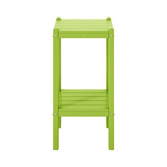 Westintrends Outdoor/patio Hdpe 2 tier Adirondack Side Table