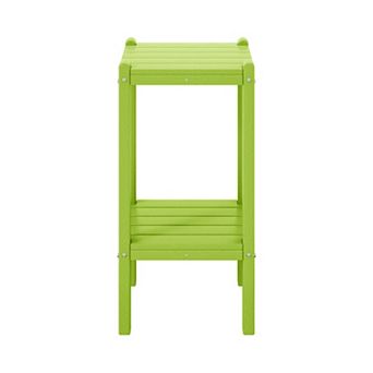 Westintrends Outdoor/patio Hdpe 2 tier Adirondack Side Table