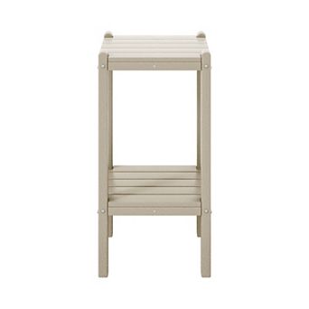 Westintrends Outdoor/patio Hdpe 2 tier Adirondack Side Table