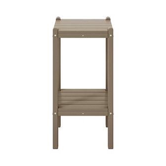 Westintrends Outdoor/patio Hdpe 2 tier Adirondack Side Table