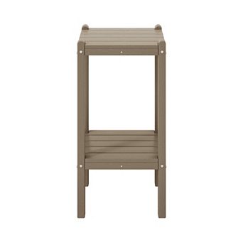 Westintrends Outdoor/patio Hdpe 2 tier Adirondack Side Table