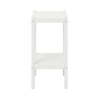 Westintrends Outdoor/patio Hdpe 2 tier Adirondack Side Table