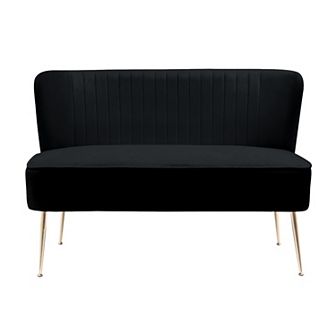 Westintrends 46" Upholstered Velvet Loveseat