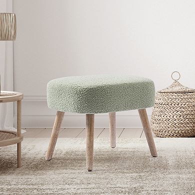 Westintrends 21" Square Upholstered Ottoman