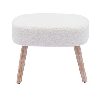 Westintrends 21" Square Upholstered Ottoman