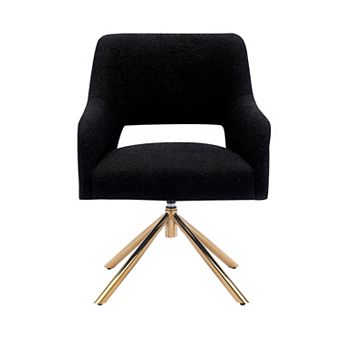 Westintrends Mid-century Modern Boucle Swivel Armchair