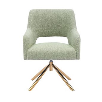 Westintrends Mid-century Modern Boucle Swivel Armchair