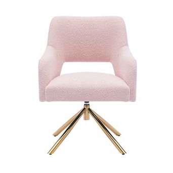 Westintrends Mid-century Modern Boucle Swivel Armchair