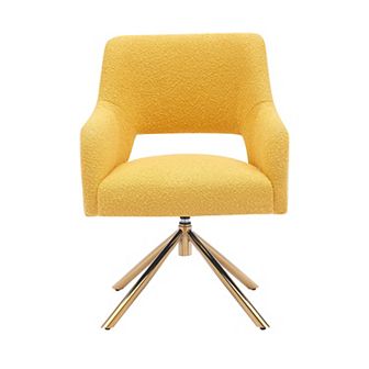 Westintrends Mid-century Modern Boucle Swivel Armchair
