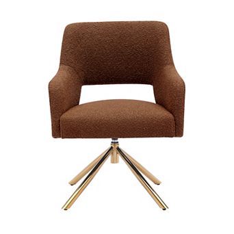 Westintrends Mid-century Modern Boucle Swivel Armchair