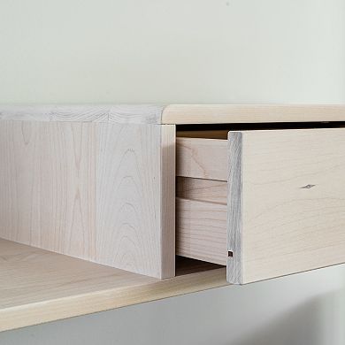 WOODEK Nightstand: Drawer, Open Left Shelf - Multifunctional Side Table