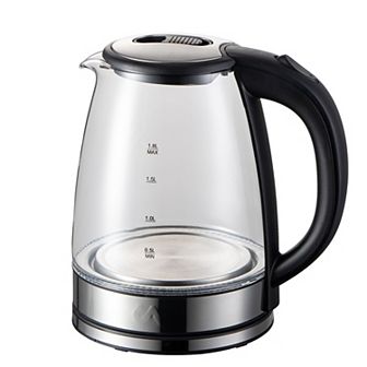 Electric Tea Kettle - 1.8l Glass & Stainless Steel Electric Tea Kettle - Uber Appliance