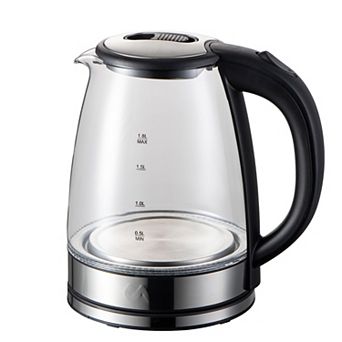 Electric Tea Kettle - 1.8l Glass & Stainless Steel Electric Tea Kettle - Uber Appliance