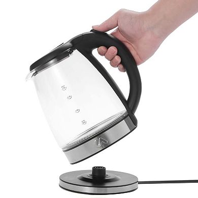 Electric Tea Kettle - 1.8l Glass & Stainless Steel Electric Tea Kettle - Uber Appliance