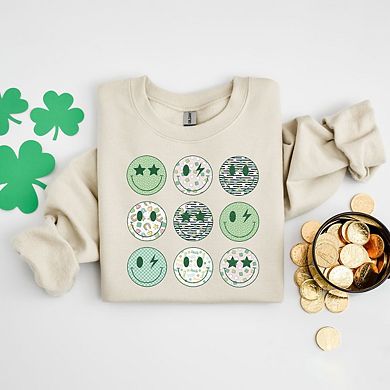 St. Patrick's Smiley Chart Sweatshirt