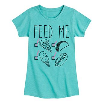Girls 7-16 Feed Me Tee