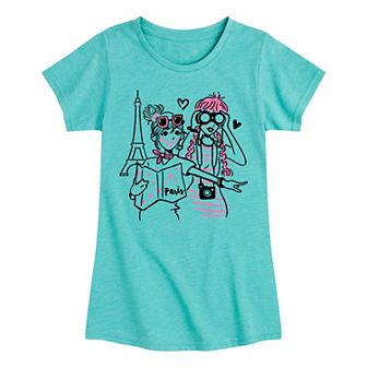 Girls 7-16 Travel Fashion Paris Tee