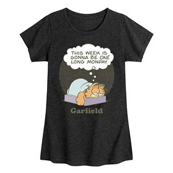 Girls 7-16 Garfield Week Long Monday Tee