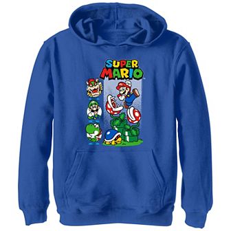 Boys Super Mario Bros Flower Jumper Graphic Hoodie