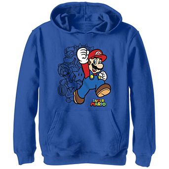 Boys Super Mario Bros Jumping Graphic Hoodie
