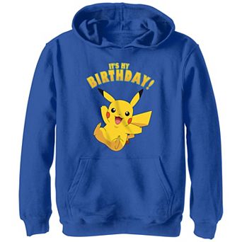 Boys Pokemon Pikachu It's My Birthday Graphic Hoodie