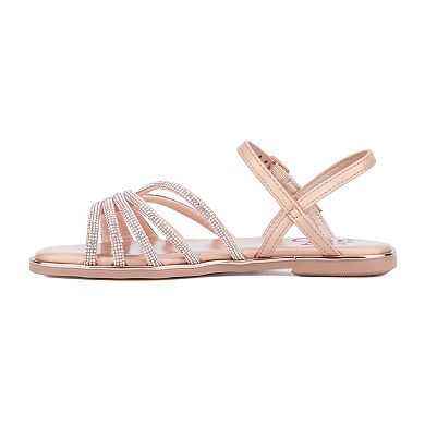 Olivia Miller Jewelz Girl's Flat Sandals