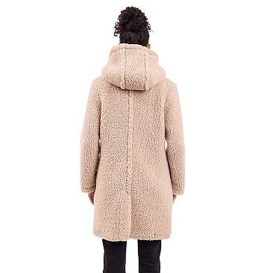 Women's BCBGeneration Hooded Teddy Coat