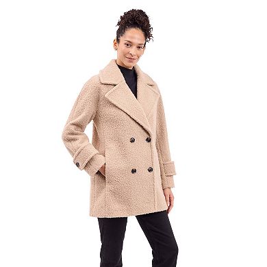 Women's BCBGeneration Double-Breasted Faux Wool Coat
