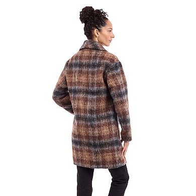 Women's BCBGeneration Faux-Wool Shawl Collar Coat