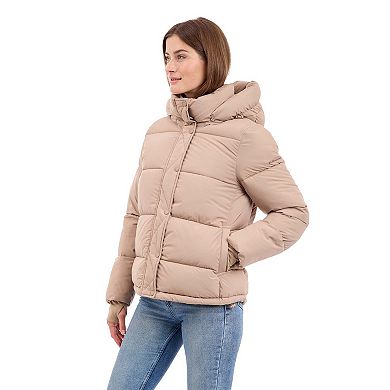 Women's BCBGeneration Short Hooded Puffer Jacket