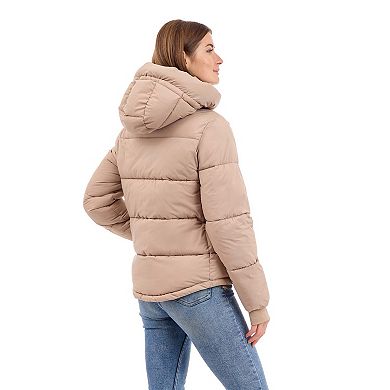 Women's BCBGeneration Short Hooded Puffer Jacket