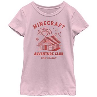 Girls Minecraft Adventure Club Graphic Tee