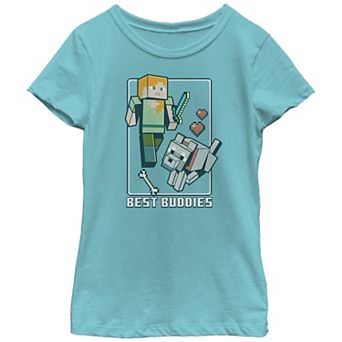 Girls 7-16 Minecraft Best Buddies Graphic Tee