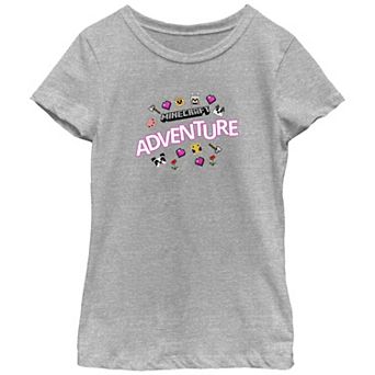 Girls Minecraft Adventure Graphic Tee