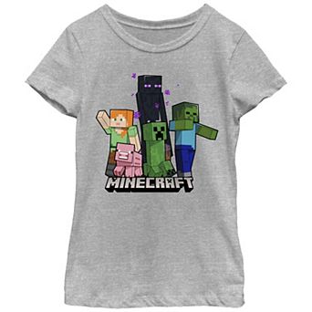 Girls Minecraft Bobble Mob Graphic Tee