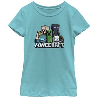 Girls Minecraft Naughty Mob Graphic Tee