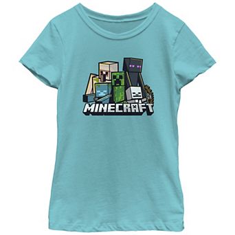 Girls Minecraft Naughty Mob Graphic Tee