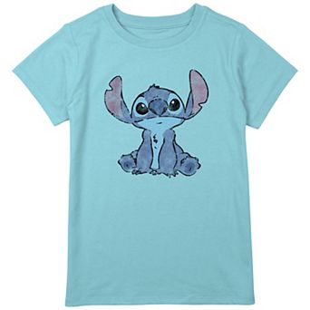 Disney's Lilo & Stitch Simply Stitch Distressed Draw Girls Plus Graphic Tee