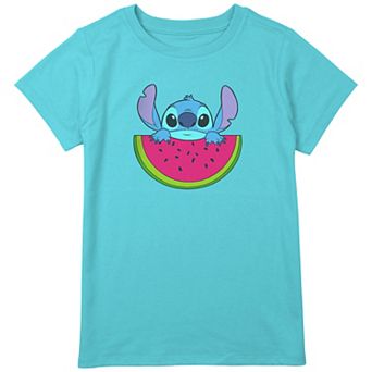 Disney's Lilo & Stitch Watermelon Stitch Girls Plus Graphic Tee
