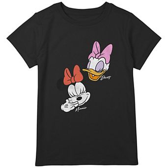 Disney's Minnie Mouse And Daisy Laughing Girls Plus Graphic Tee