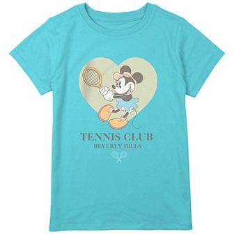 Disney's Minnie Mouse Tennis Club Girls Plus Graphic Tee